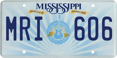 MS license plate MRI606
