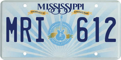 MS license plate MRI612