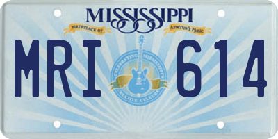 MS license plate MRI614