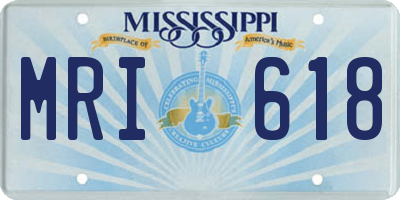 MS license plate MRI618