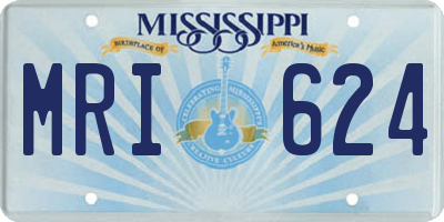 MS license plate MRI624