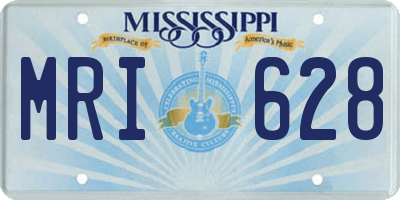 MS license plate MRI628