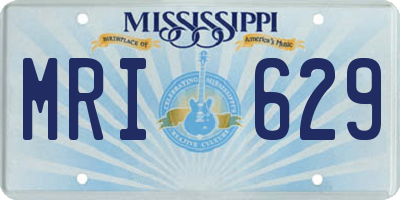 MS license plate MRI629