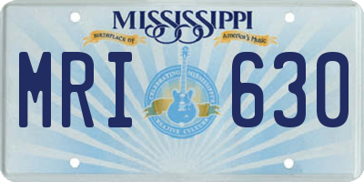 MS license plate MRI630