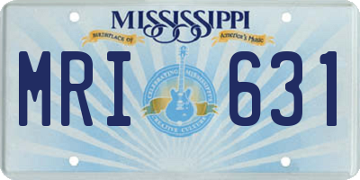 MS license plate MRI631