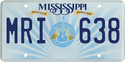 MS license plate MRI638