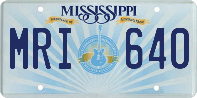 MS license plate MRI640