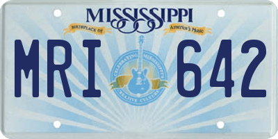 MS license plate MRI642
