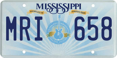 MS license plate MRI658