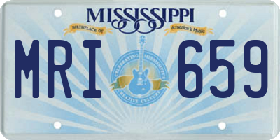 MS license plate MRI659