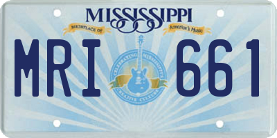 MS license plate MRI661