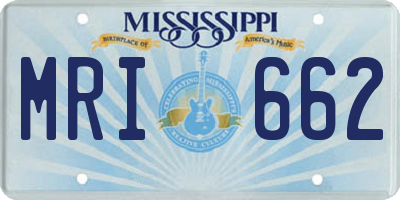 MS license plate MRI662