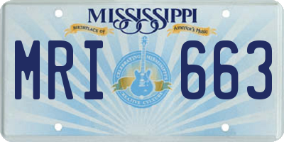 MS license plate MRI663