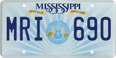 MS license plate MRI690