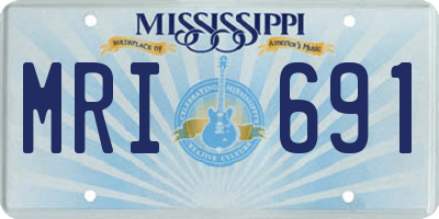 MS license plate MRI691