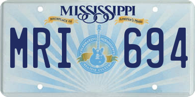 MS license plate MRI694