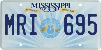 MS license plate MRI695