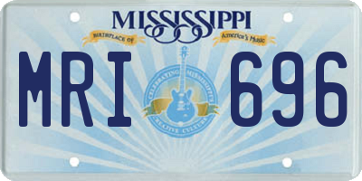 MS license plate MRI696