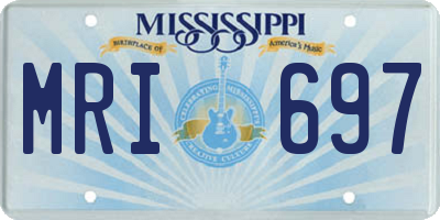 MS license plate MRI697