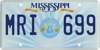 MS license plate MRI699