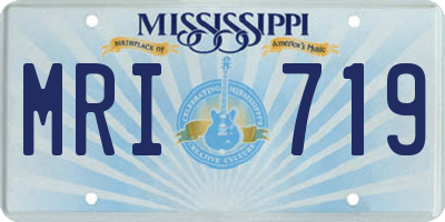 MS license plate MRI719
