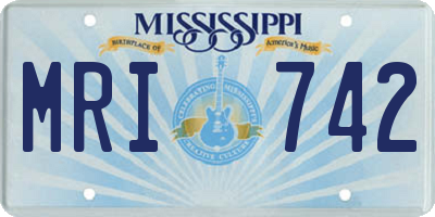 MS license plate MRI742
