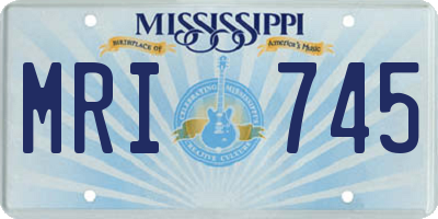 MS license plate MRI745