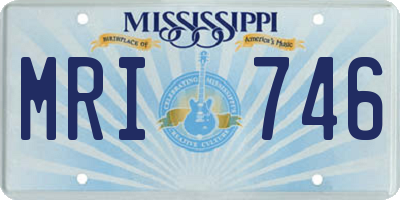 MS license plate MRI746