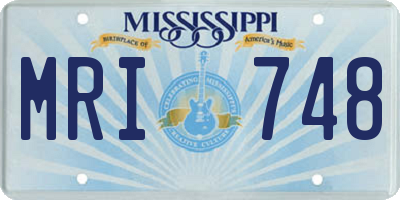 MS license plate MRI748