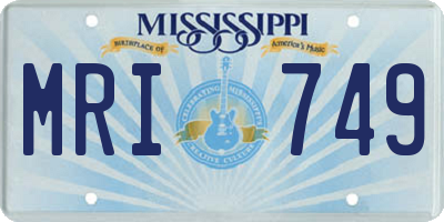 MS license plate MRI749
