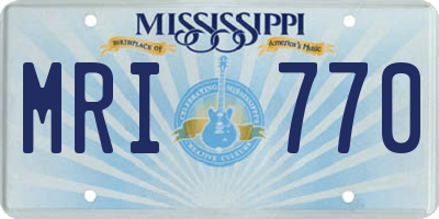 MS license plate MRI770