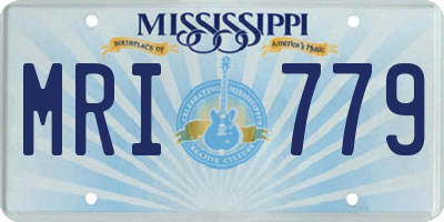 MS license plate MRI779