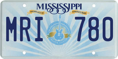 MS license plate MRI780