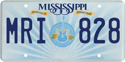 MS license plate MRI828