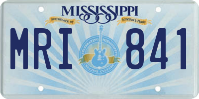 MS license plate MRI841