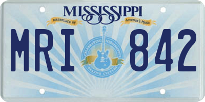 MS license plate MRI842
