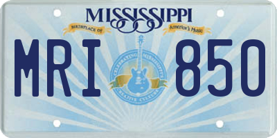 MS license plate MRI850