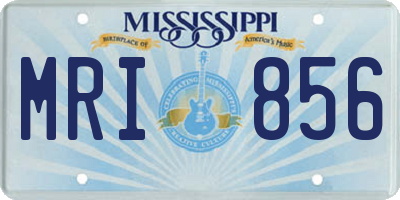 MS license plate MRI856