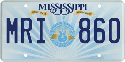 MS license plate MRI860