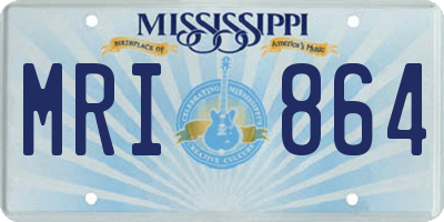 MS license plate MRI864