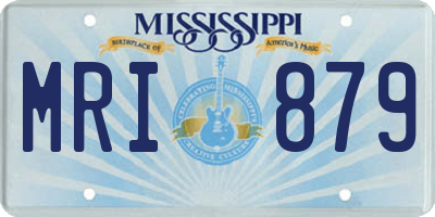 MS license plate MRI879