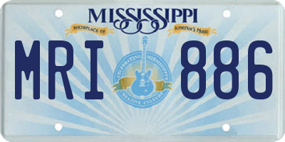 MS license plate MRI886