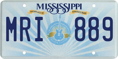MS license plate MRI889