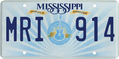 MS license plate MRI914