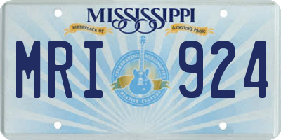 MS license plate MRI924