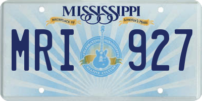 MS license plate MRI927