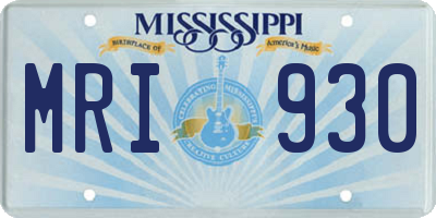 MS license plate MRI930