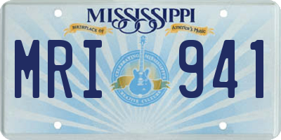 MS license plate MRI941