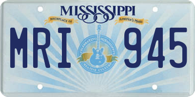 MS license plate MRI945