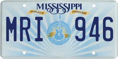 MS license plate MRI946